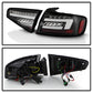 SPYDER 13-16 Audi A4 4DR LED Tail Lights LED Clear Reverse Lights - Black ALT-YD-AA413-SEQ-BK 5087171