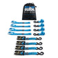 Borne Off-Road Heavy-Duty Ratchet Tie-Down Kit (4-Pack) - Blue BNRTC-TDHD-4BL