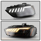 Spyder 13-16 Audi A4/S4 Halogen Model Only Projector Headlights - Black PRO-YD-AA413HALSI-BK 5088321