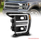 ANZO 21-23 Ford F150 LED Projector Headlight w/Switchback+Sequential - Black (Driver Side Only) 111594-L