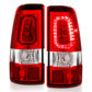 ANZO 2003-2006 Chevy Silverado 1500 LED Taillights Plank Style Chrome With Red/Clear Lens 311329