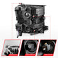 ANZO 19-22 Chevrolet Silverado 1500 LED Proj HL w/Lgt Bar SwBk Seq. Blk w/In. Light - Driver Side ON 111566-L