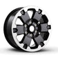 Ford Racing 19-21 Ranger 18x8in 4 Wheel Kit w/TPMS - Gloss Black w/ Machined Face M-1007K-DC18X8BMF