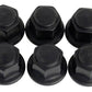 Ford Racing M12 x 1.5 Black Lug Nut - Set of 6 M-1012-BR