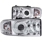 Anzo 1994-2001 Dodge Ram Projector Headlights w/ Halo Chrome