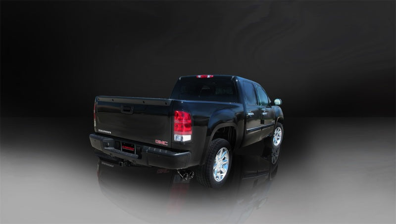 Corsa 99-06 GMC Sierra 4.8L V8 3in Cat-Back Single Side w Twin 4in Black Pro-Series Tips 14260BLK