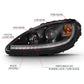 ANZO 2005-2013 Chevy Corvette Projector Plank Style Switchback H.L. Black Amber 121553