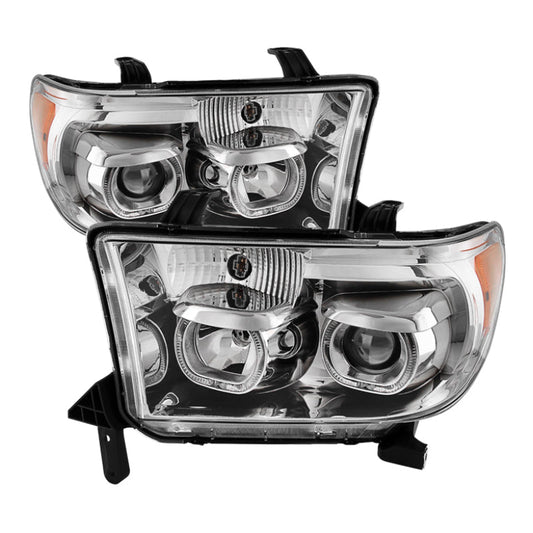 SPYDER Xtune Toyota Tundra 07-13 Projector Headlights Eliminates AFS LED Halo Chrome PRO-JH-TTUN07-CFB-C 9032325