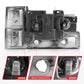 ANZO 88-98 Chevrolet C1500 Crystal Headlights Chrome w/ Signal and Side Marker Lights 111506