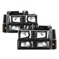 SPYDER xTune GMC C/K Series 94-98 Headlights w/ Corner and Parking Lights - Black HD-JH-GCK94-BK-SET 9037405
