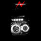 Anzo 2008-2010 Ford F-250 Projector Headlights w/ Halo Chrome (CCFL)
