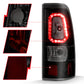 ANZO 1999-2002 Chevy Silverado 1500 LED Taillights Plank Style Black w/Smoke Lens 311325