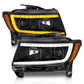 ANZO 11-13 Jeep Grand Cherokee (Factory Halogen Only) Projector Headlights w/Light Bar Swtchbk Black 111568