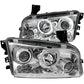 Anzo 2006-2010 Dodge Charger Projector Headlights w/ Halo Chrome (CCFL)