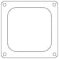 Cometic Gasket Cometic Holley 4500 Dominator .047in Fiber Carburetor Gasket - 4.775in x 4.775in - Open Plenum C15238