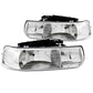Anzo 1999-2002 Chevrolet Silverado 1500 Crystal Headlights Chrome