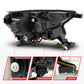 ANZO 19-23 Ford Ranger (Factory Halogen Model) Full LED Proj Headlights Init/DRL/SeqSig Black - Pair 111632A