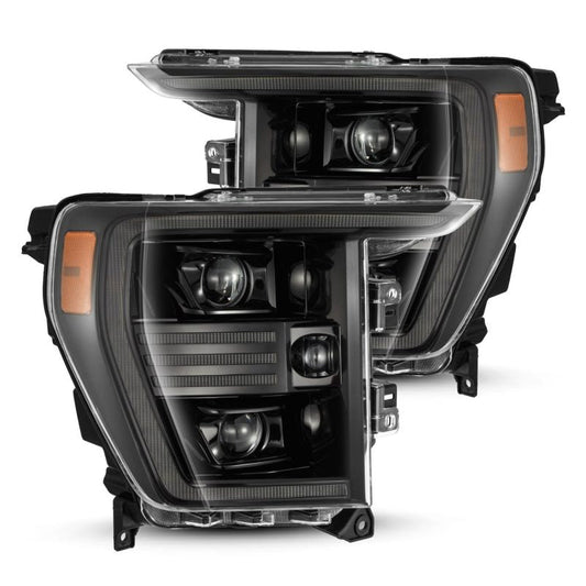 AlphaRex 21-22 Ford F150 PRO-Series Projector headlights Alpha-Black w/Activ Light/Seq Signal 880294 *Discontinued