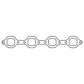 Cometic Gasket Cometic Ford 351 Windsor .064in AM Exhaust Header Gasket Set - With Dart Heads C15298-064