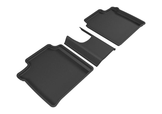 3D MAXpider 2014-2019 Nissan Versa Note Kagu 2nd Row Floormats - Black L1NS08721509