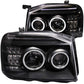 Anzo 2001-2004 Nissan Frontier Projector Headlights w/ Halo Black (CCFL)