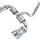 AWE Tuning AWE 22-24 Audi 8Y S3 Touring Edition Exhaust - Chrome Silver Tips 3015-42897