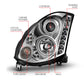 Anzo 2003-2007 Infiniti G35 Projector Headlights w/ Halo Chrome (CCFL)