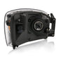 ANZO 2006-2009 Dodge Ram 1500 Crystal Headlight  Black Amber 111427