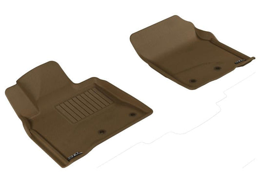 3D MAXpider 2012-2020 Lexus/Toyota LX/Land Cruiser Kagu 1st Row Floormat - Tan L1LX04411502