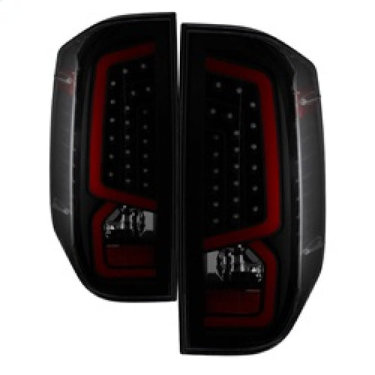 SPYDER xTune 14-16 Toyota Tundra Light Bar LED Tail Lights - Black Smoked (ALT-JH-TTU14-LED-BSM) 9040450
