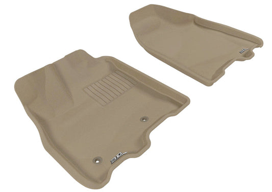 3D MAXpider 2011-2012 Toyota Sienna Kagu 1st Row Floormat - Tan L1TY05611502