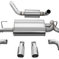 Corsa 18+ Jeep Wrangler JL 2.5in Dual Rear Exit Polished Tips Touring Axle-Back Exhaust 21016