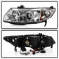 Spyder Honda Civic 06-08 2Dr Projector Headlights LED Halo Chrome High H1 Low H1 PRO-YD-HC06-2D-HL-C 5010797