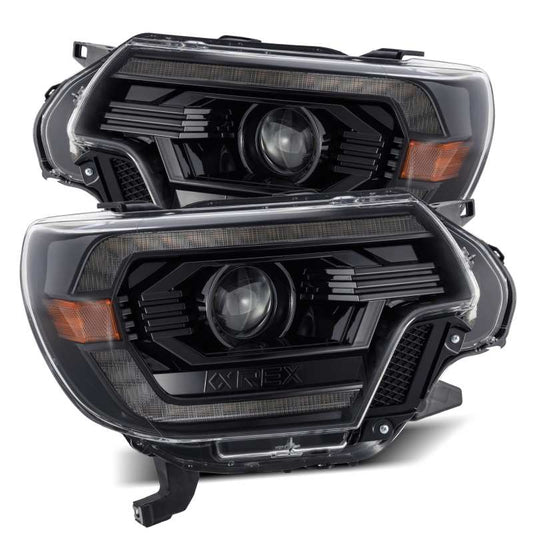 AlphaRex 12-15 Toyota Tacoma PRO-Series Projector Headlights Plank Style Alpha Black w/DRL 880748 *Discontinued