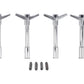 Ford Valve Cove Bolt Kit 4pk Chrome w/Ford Logo FRD302-325
