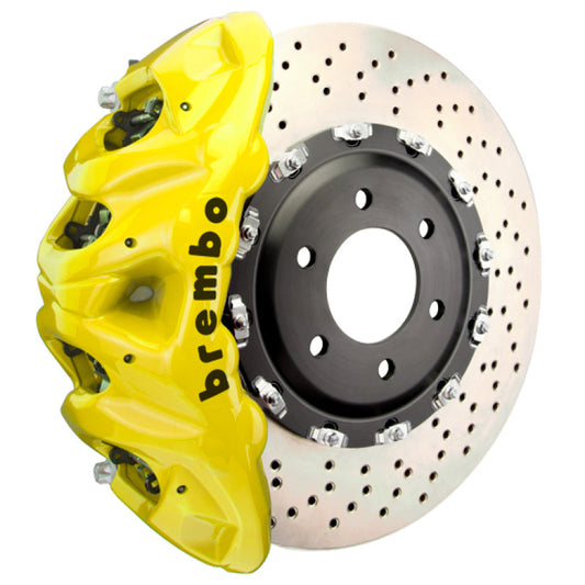 Brembo 25+ BMW X3 M50 xDrive (G45) Front GT BBK 8 Piston Cast 412x38 2pc Rotor Drilled - Yellow 1Q1.9638A5