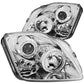 Anzo 1997-2001 Honda Prelude Projector Headlights w/ Halo Chrome w/ LED