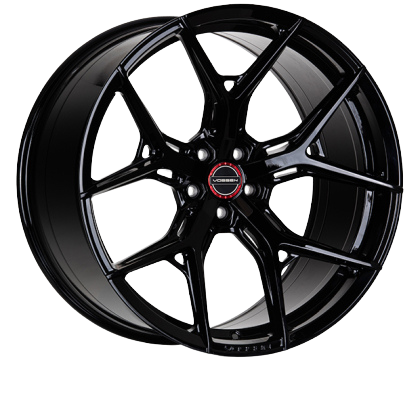 Vossen HF-5 20x9 / 5x114.3 / +32 / Flat Face / 73.1 - Gloss Black Wheel