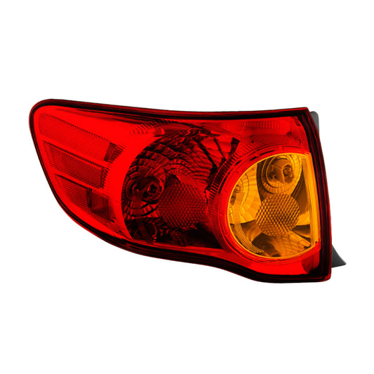 SPYDER Xtune Toyota Corolla 2009-2010 Driver Side Outer Tail Lights - OEM Left ALT-JH-TCO09-OE-OL 9032097