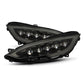 AlphaRex 12-21 Tesla Model S NOVA LED Proj Headlights Alpha-Black w/Actv Light & Seq.Sig / SB DRL 880878 *Discontinued