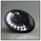 Spyder Volkswagen Beetle 06-10 Projector Headlights DRL LED Black PRO-YD-VB06-DRL-BK 5080929
