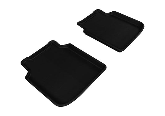 3D MAXpider 2009-2012 BMW 7 Series LI F02/F04 Kagu 2nd Row Floormats - Black L1BM05221509