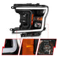 ANZO 2018-2019 Ford F-150 Projector Plank Style H.L. Black Amber (Without Switchback) 111467
