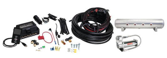 Air Lift Performance 3P (3/8 Air Line 4 Gal 7-Port  Raw Aluminum Tank VIAIR 444C Comp) 27689