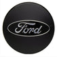 Ford Racing Car Black and Chrome Wheel Cap M-1096K-BCC