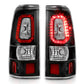 ANZO 1999-2002 Chevy Silverado 1500 LED Taillights Plank Style Black w/Clear Lens 311324