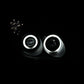 Anzo 2002-2003 Lexus Es300 Projector Headlights w/ Halo Black