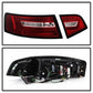 Spyder 09-12 Audi A6 LED Tail Lights - Red Clear (ALT-YD-AA609-LED-RC) 5085191