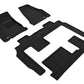 3D MAXpider 09-17 Chevrolet Traverse w Bench 2nd Row Elegant 1st 2nd 3rd Row - Floor Mat Set (Black) L1CH06004709