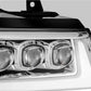 AlphaRex 07-13 Chevy AvalancheáNOVA LED Proj Headlights Plank Style Design Chrome w/Activ Light/DRL 880286 *Discontinued